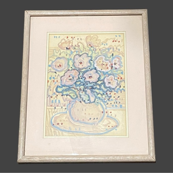 Nancy Lynn Original Flowers Modern Abstract Impressionist Watercolor Art - Picture 1 of 4